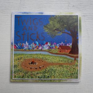 Frontside of Twigs and Sticks CD printed cardboard sleeve