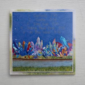 Backside of Twigs and Sticks CD printed cardboard sleeve